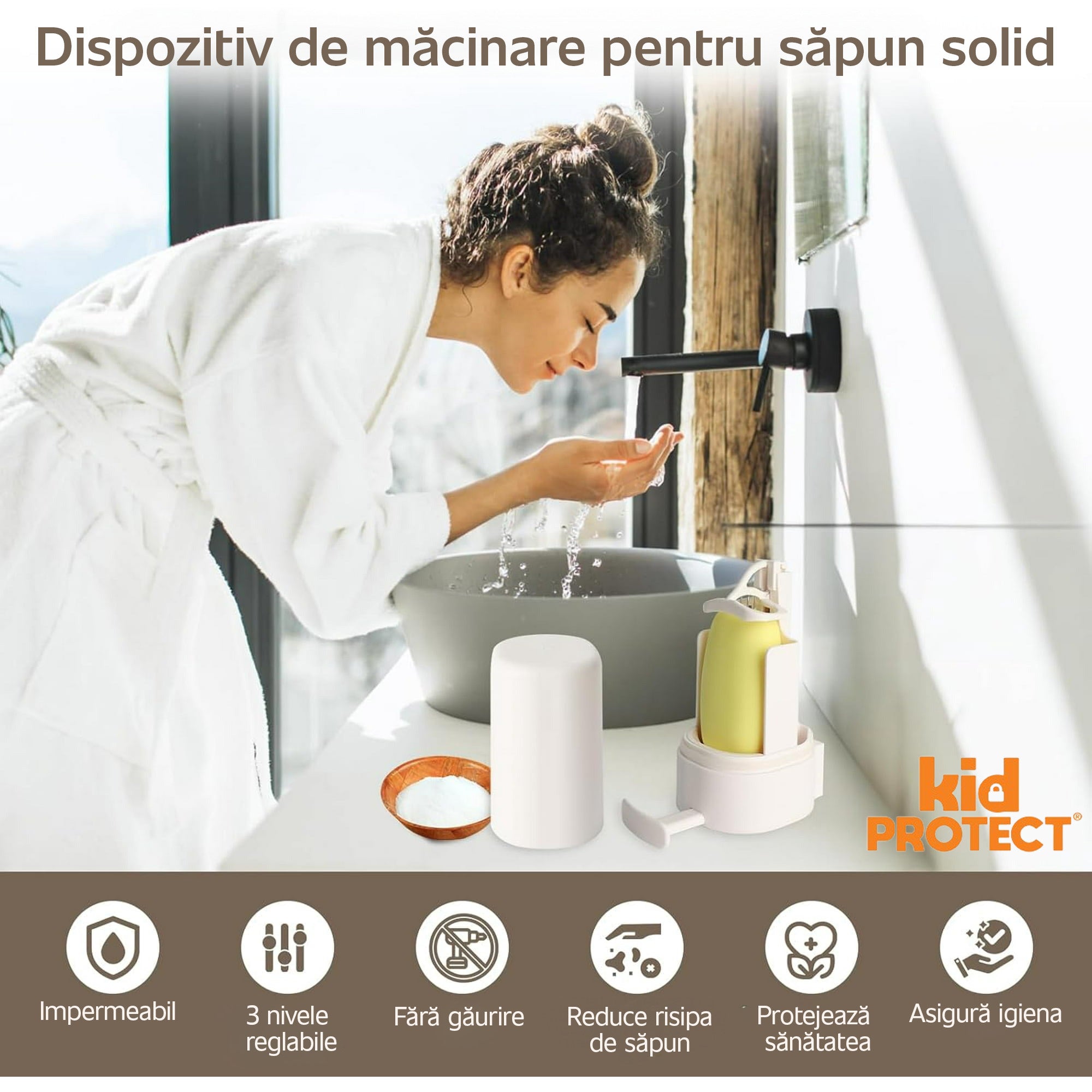 Dozator Pentru Sapun Solid KD Home SolidFlow Dozator Pentru Sapun Solid KD Home SolidFlow